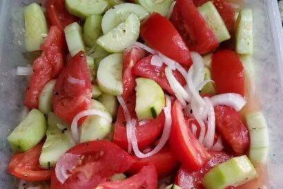 Thumbnail for Marinated Cucumbers, Onions, and Tomatoes