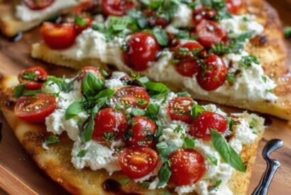 Thumbnail for Caprese Flatbread with Whipped Garlic Feta