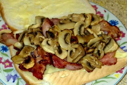 Thumbnail for Good Old Bacon and Mushroom Sandwich