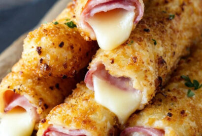 Thumbnail for Baked Ham Cheese Mozzarella Sticks