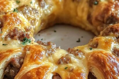 Thumbnail for Sausage and Cheese Crescent Ring