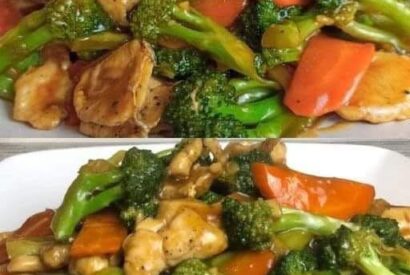 Thumbnail for Stir-Fried Broccoli and Carrots with Chicken