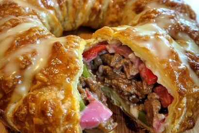 Thumbnail for Philly Cheese Steak Crescent Ring