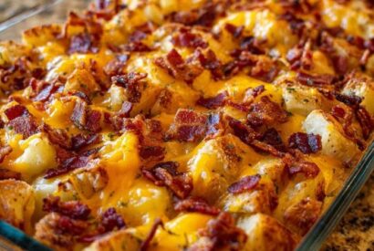 Thumbnail for  Oven-Baked Loaded Potato Casserole